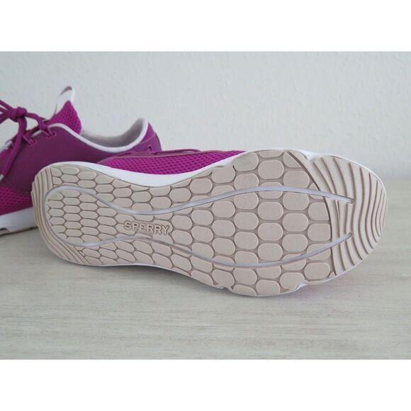 Sperry STS85682 Women's Sz 9.5 Magenta Topsider 7 Seas 3 Eye Boating Shoes $90+ - Picture 4 of 12